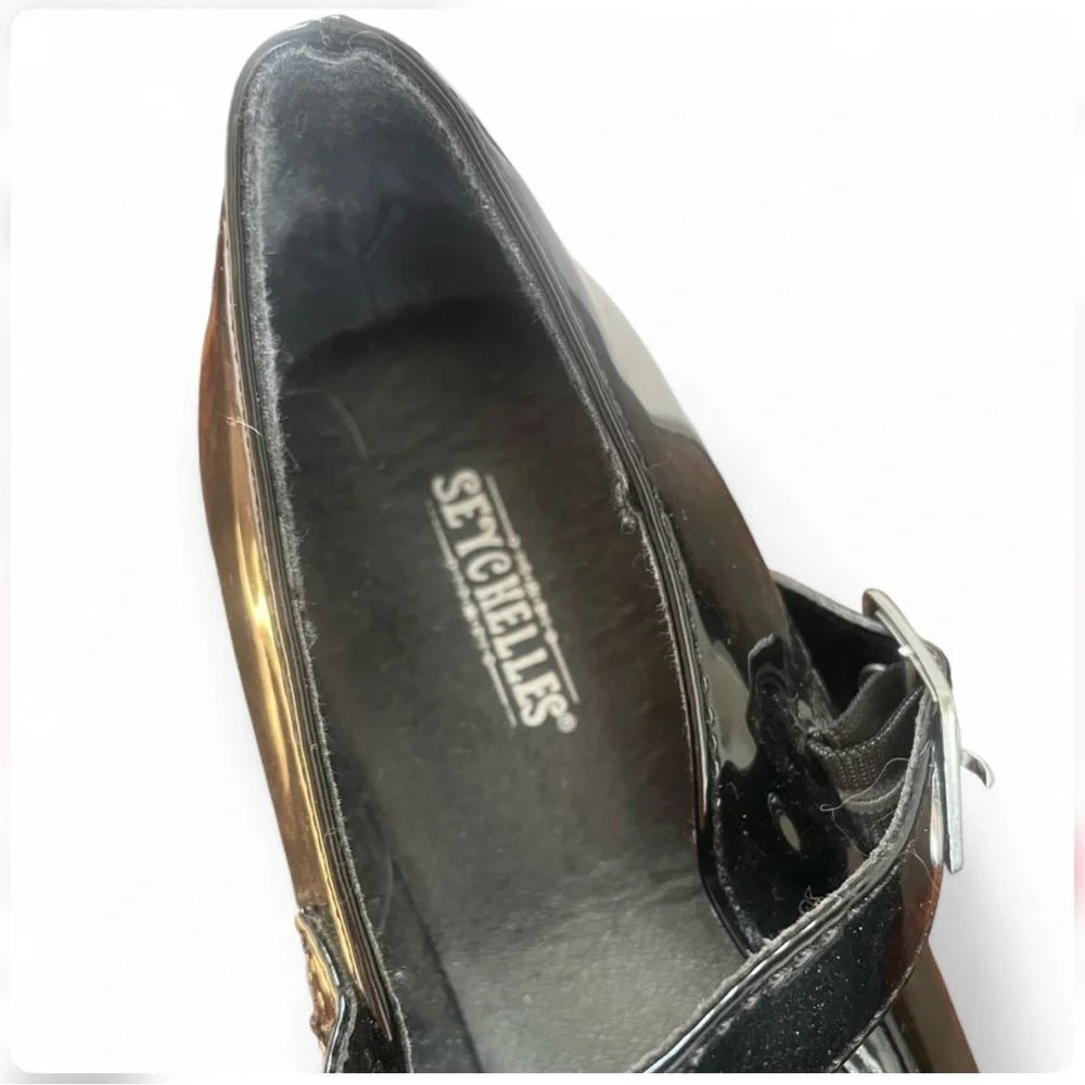 Seychelles‎ Black Patent Platform Mary Janes NWOT